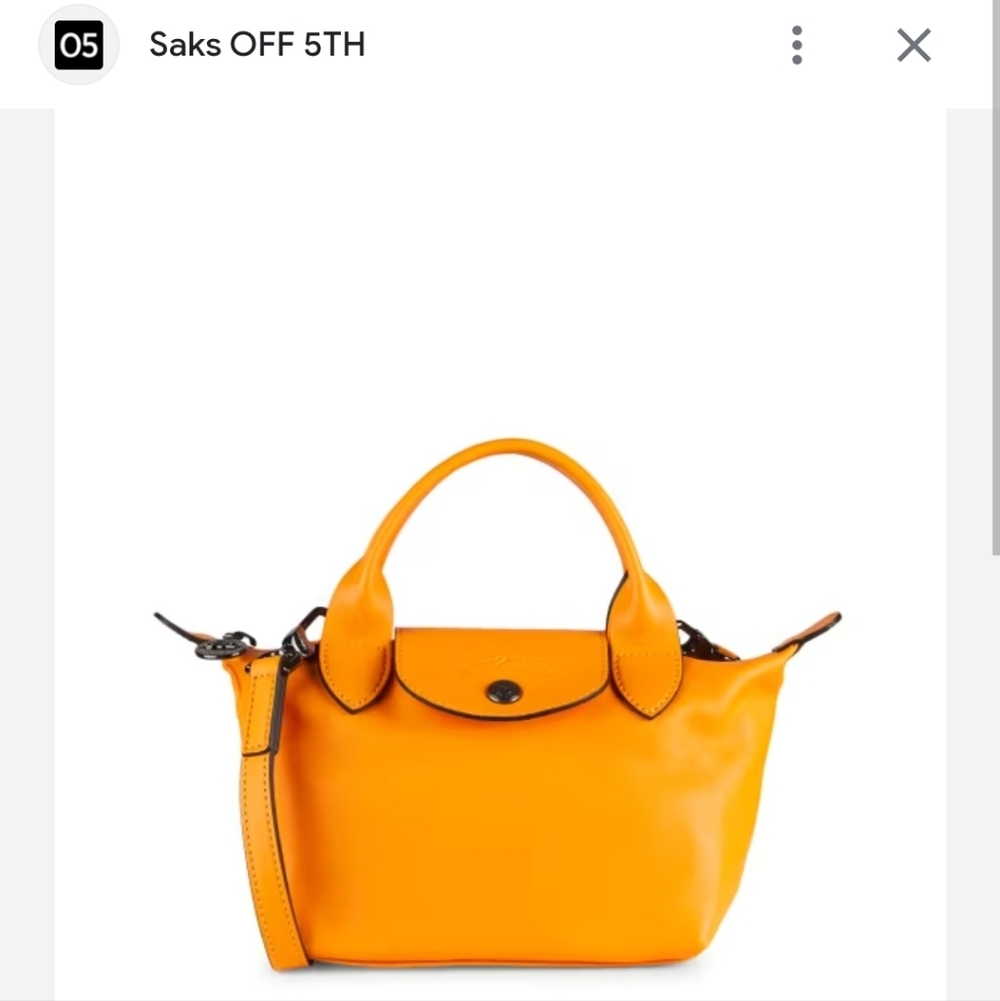 Longchamp Le Pliage Orange Extra Small